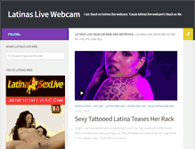 Tablet Screenshot of latinaslivewebcam.com